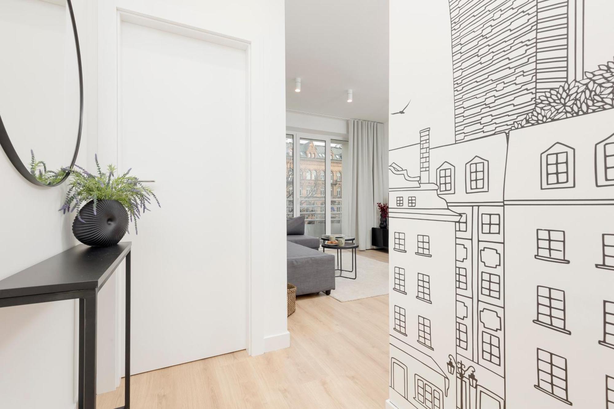 Amazing Spacious Apartments In Warsaw City Center By Noclegi Renters Buitenkant foto